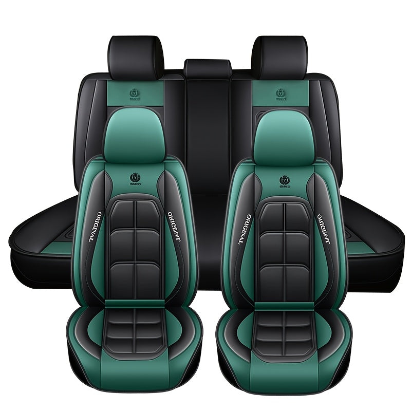 Universal Car Seat Cover PU Leather Universal Fit for Five-Seater Models