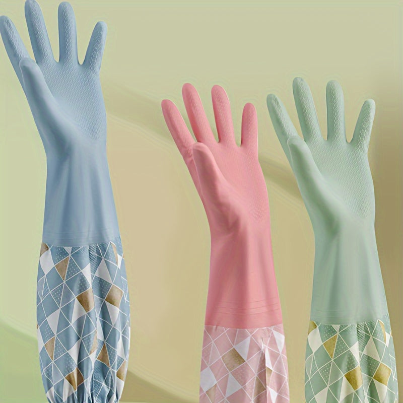 Waterproof Lightweight PVC Gloves for Kitchen and Bathroom Cleaning