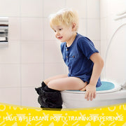 Portativ bolalar uchun hojatxona o'rnatuvchisi - Qaytariladigan, bolalar uchun yopishqoq hojatxona mato - Kulrang, pushti, ko'k ranglarda mavjud