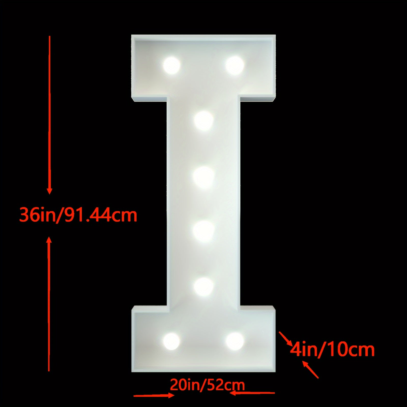 91.44cm LED Marquee Light Up Letters A-Z for Party Wedding Birthday Decor
