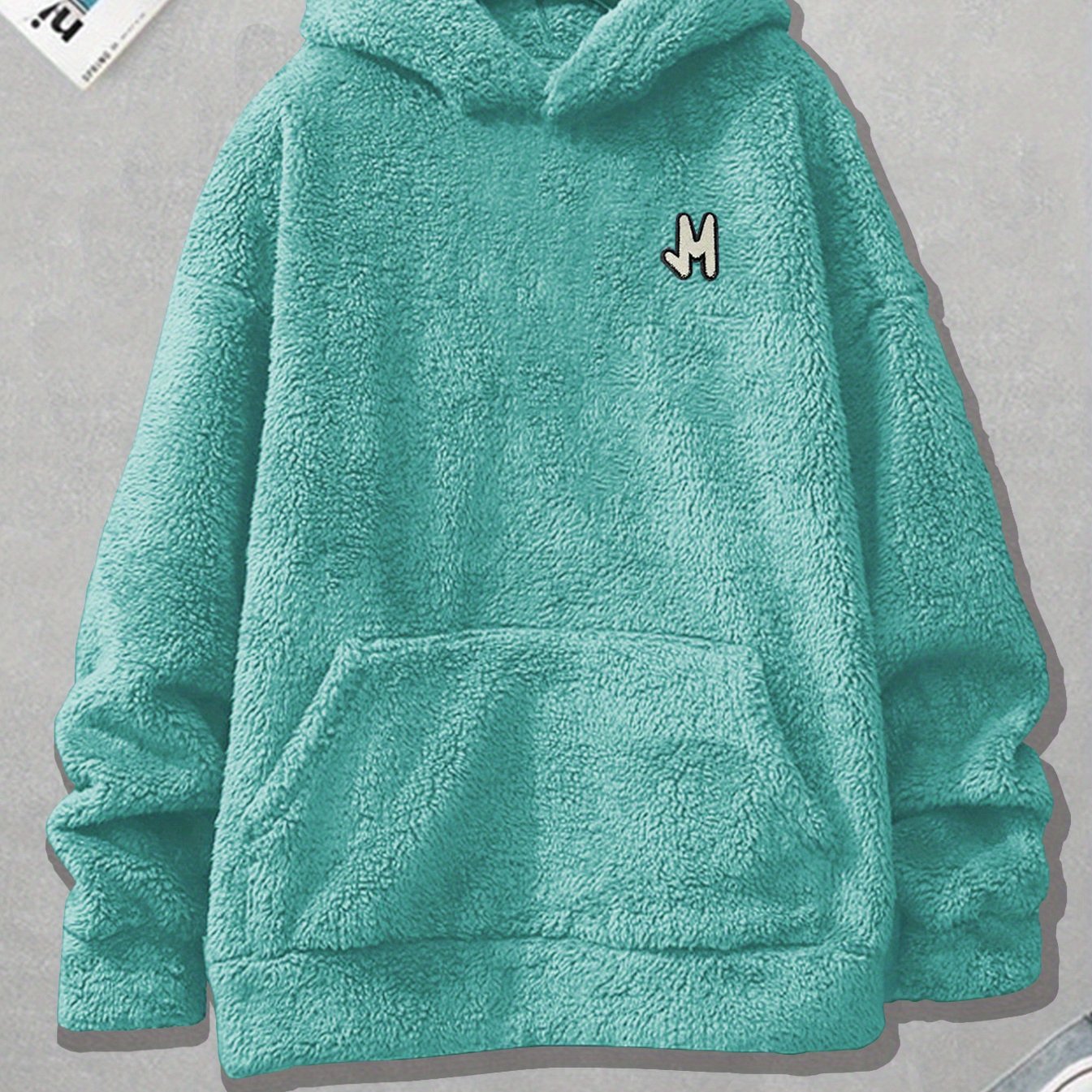 Plus Size Men's Casual Hoodie Large Double-Hood Plush Letter Design