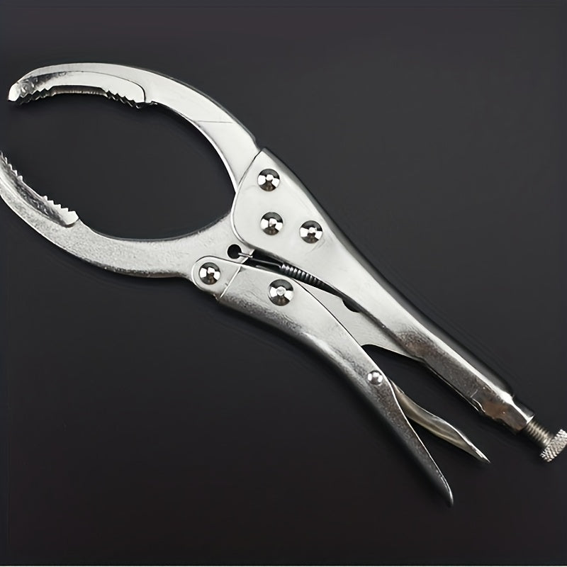 Llave para filtro de aceite de acero inoxidable universal, herramienta antideslizante para una extracción eficiente