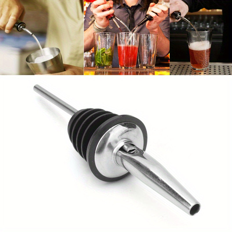 304 Stainless Steel Wine Pourer with Tapered Spout and Stopper