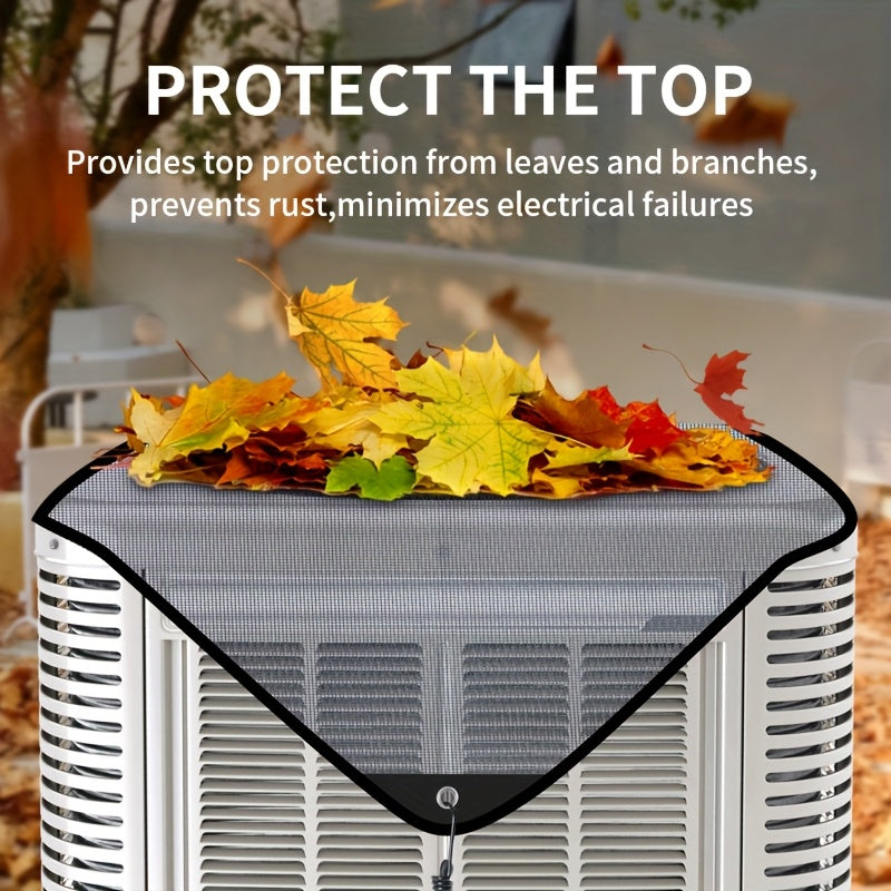 Outdoor Air Conditioner Cover Waterproof Windproof Dustproof Breathable PVC Mesh
