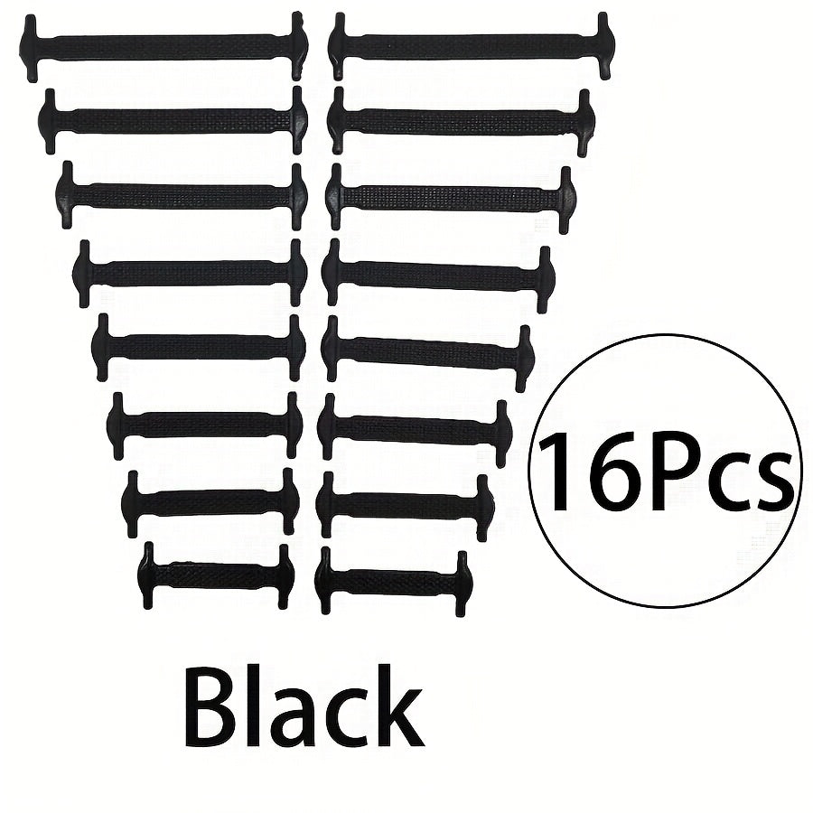 16 dona Silikon elastik bo'lmagan bog'lamlar, oyoq kiyimlari uchun qulay va bardoshli almashtirish