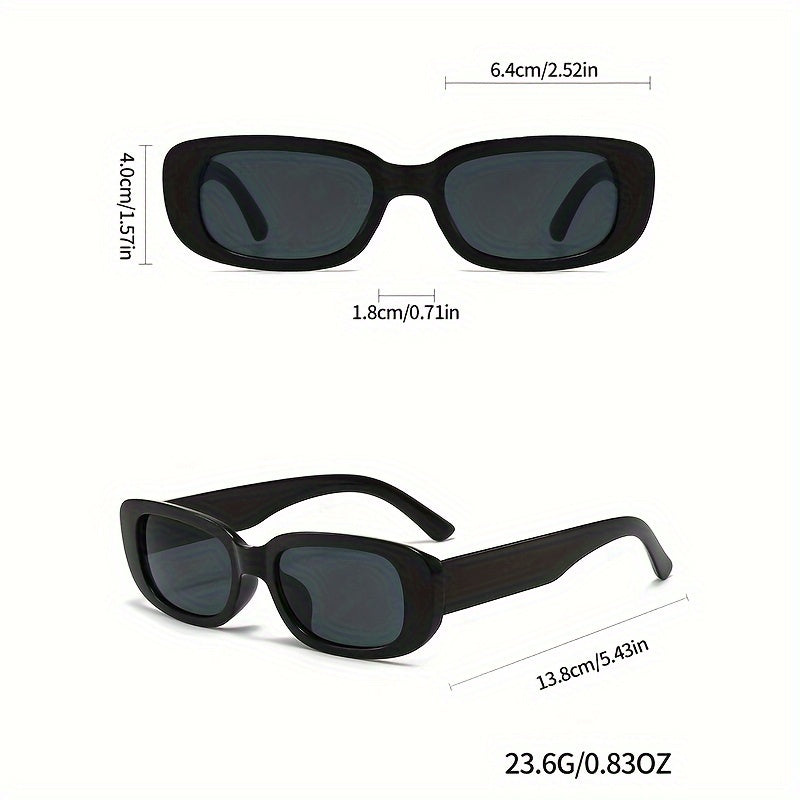 Set of 5 Unisex Oval Fashion Glasses Small Frames in Trendy Colors