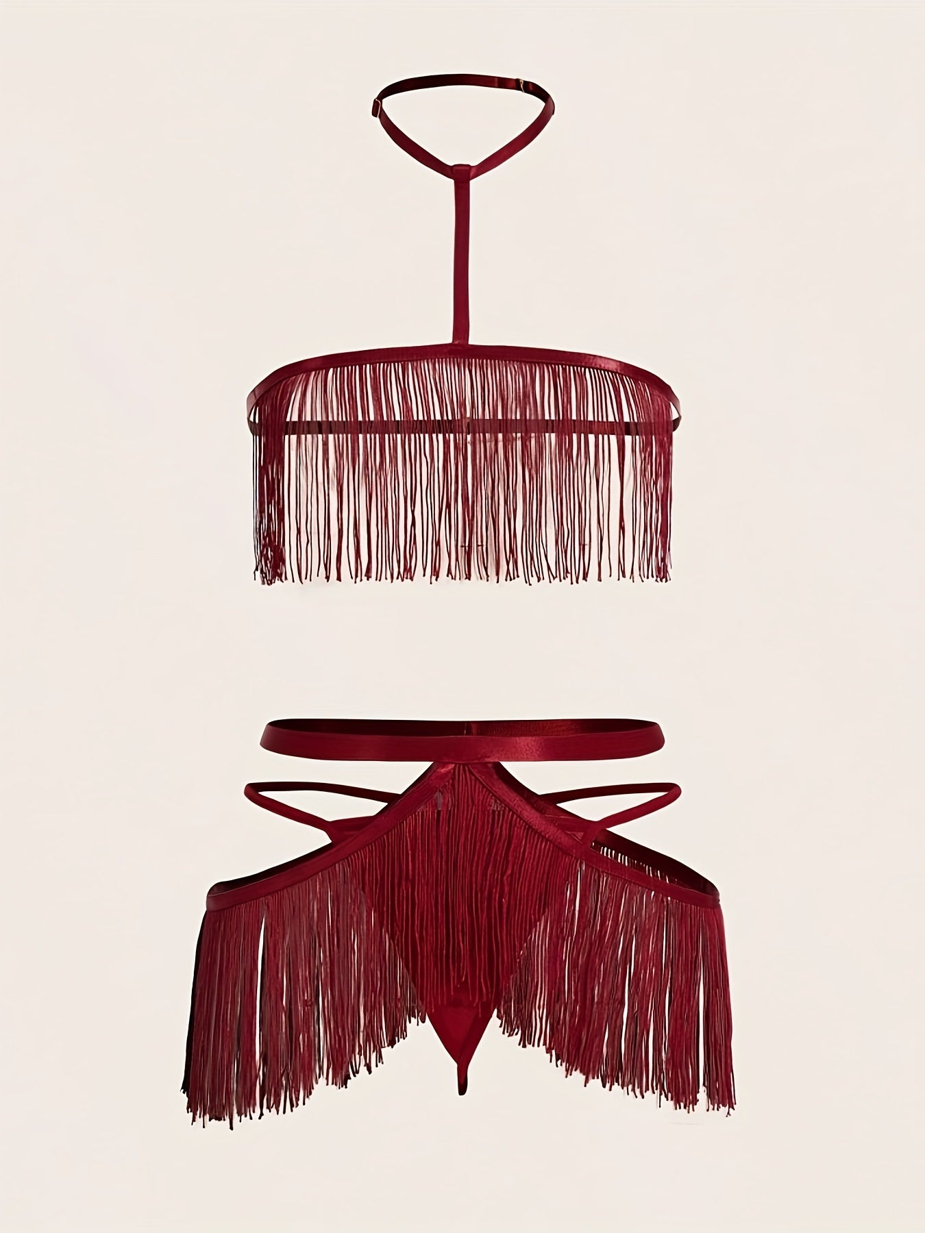 7804 Qizil Poyabzal Jozibador Osma Bo'yin Ichki Kiymalar To'plami Ayollar Uchun