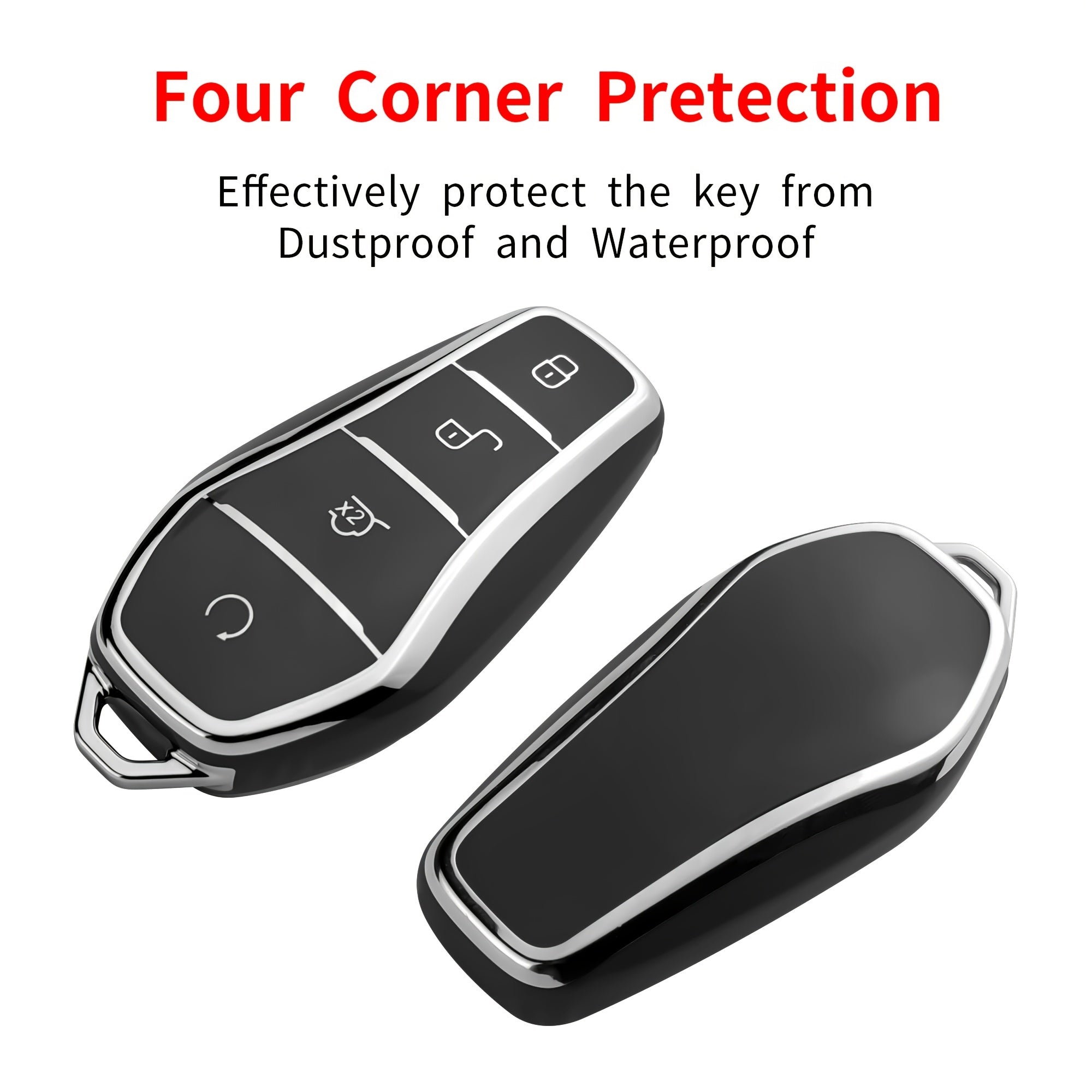 Universal TPU Key Fob Cover for Smart Remote Compatible with Multiple Car Models
