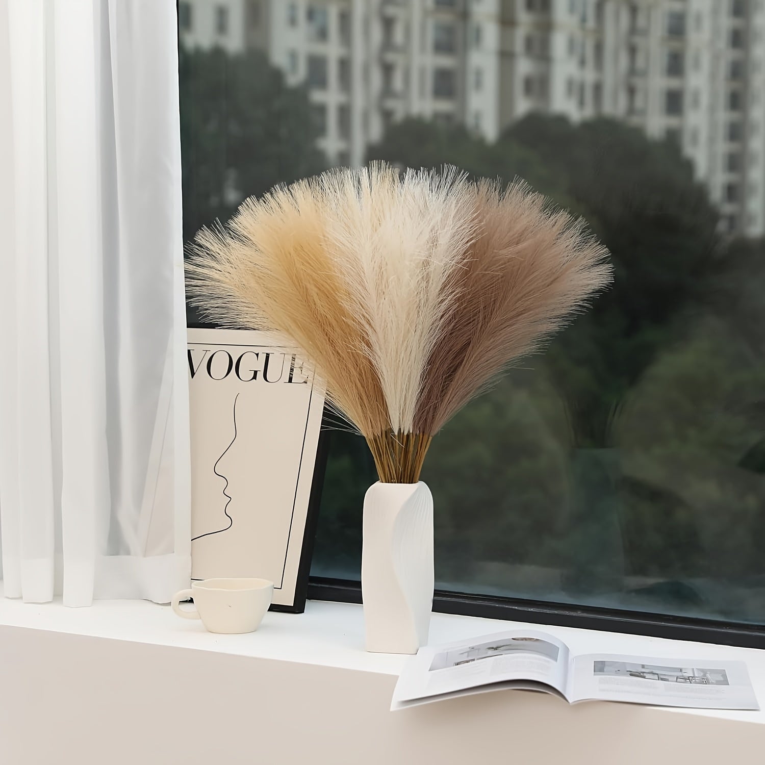 14/27 шт. Искусственные ветки пампасной травы для бохо-декора дома.