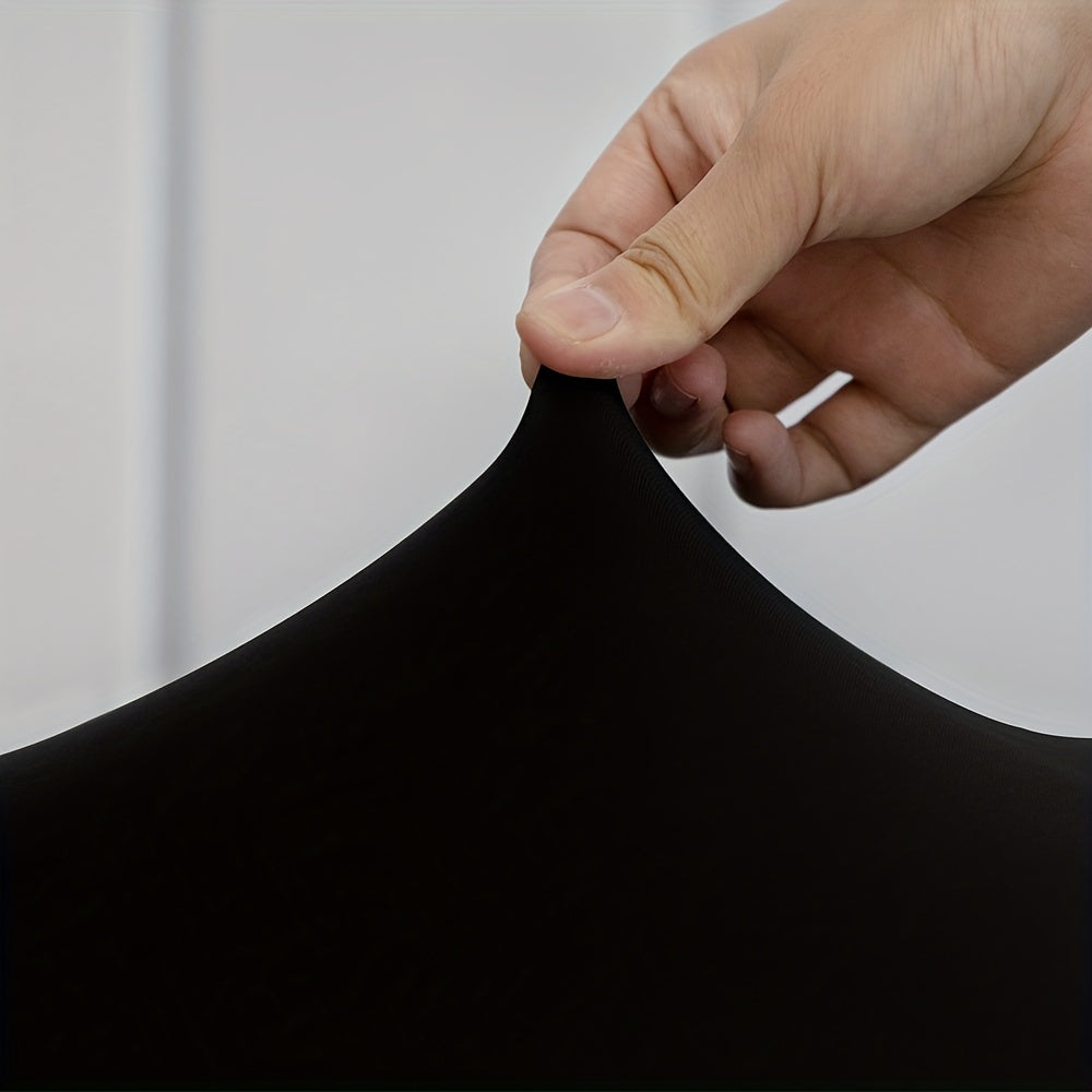 2-Piece Office Chair Cover Set Solid Stretch Jacquard Elastic Desk Computer Chairs