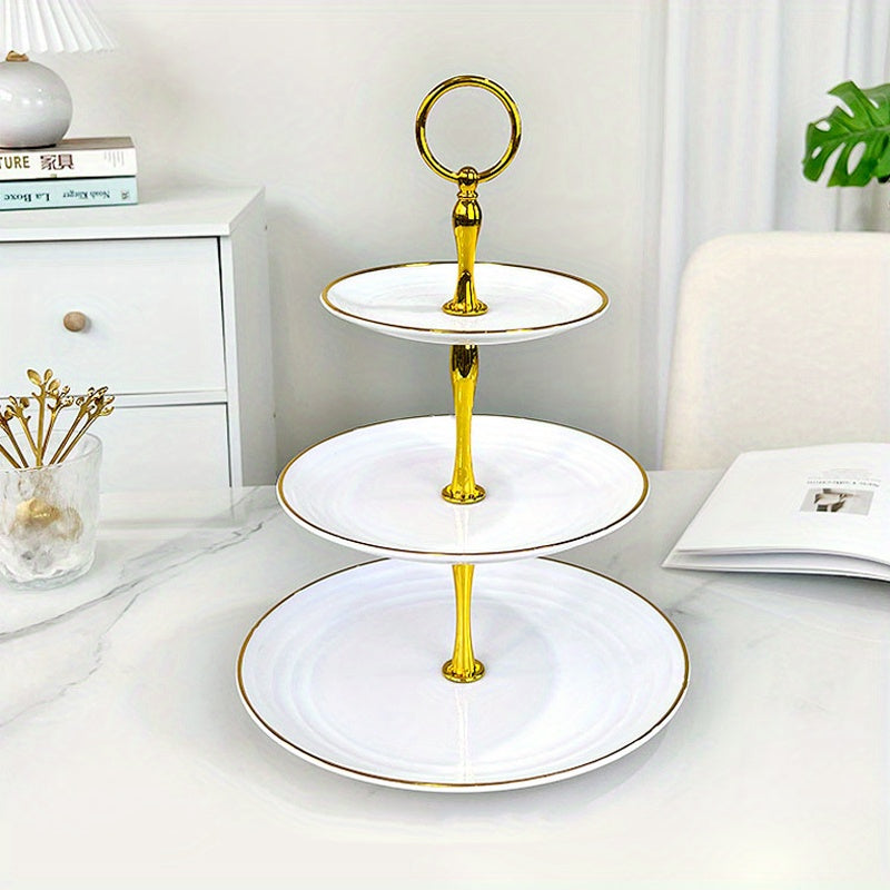 Plastic Dessert Display Tray for Weddings and Parties