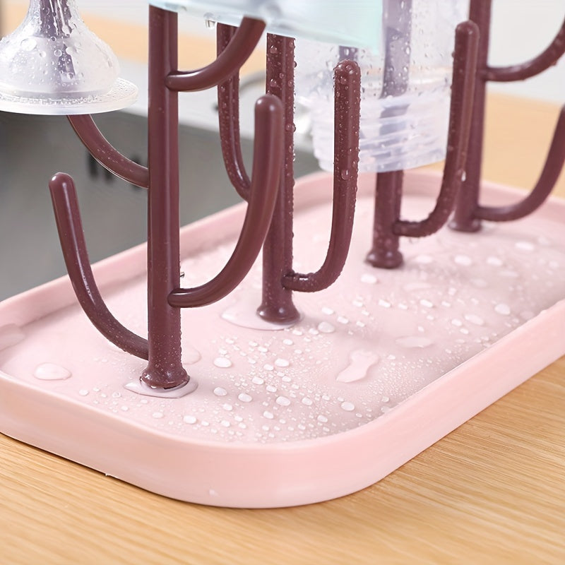 Cactus Drying Rack with Detachable Water Cup and Drainage System
