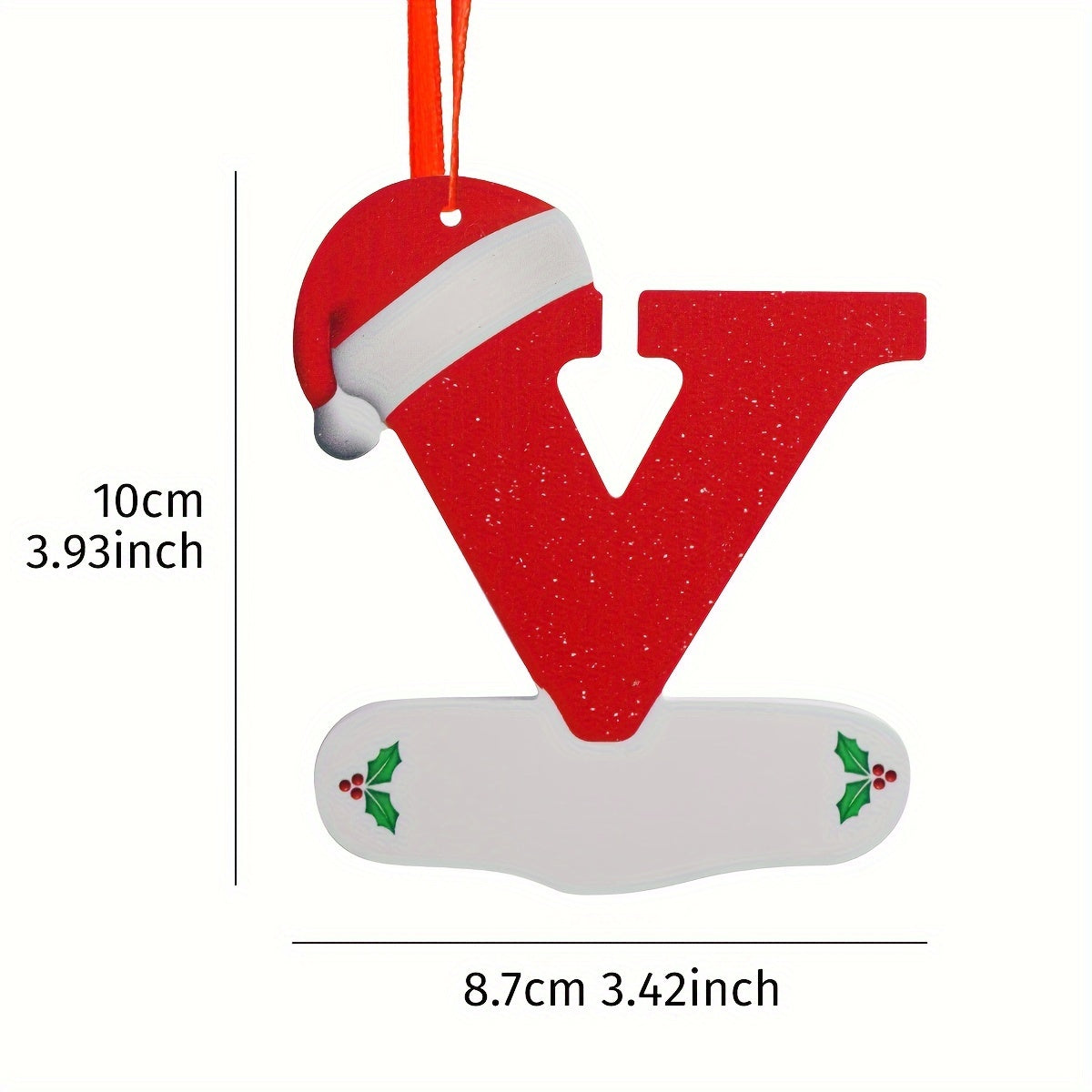 Yil boshiga mo'ljallangan qorli o'rgimchak materialidan iborat Rojdestvo alifbosining taqinchoq to'plami