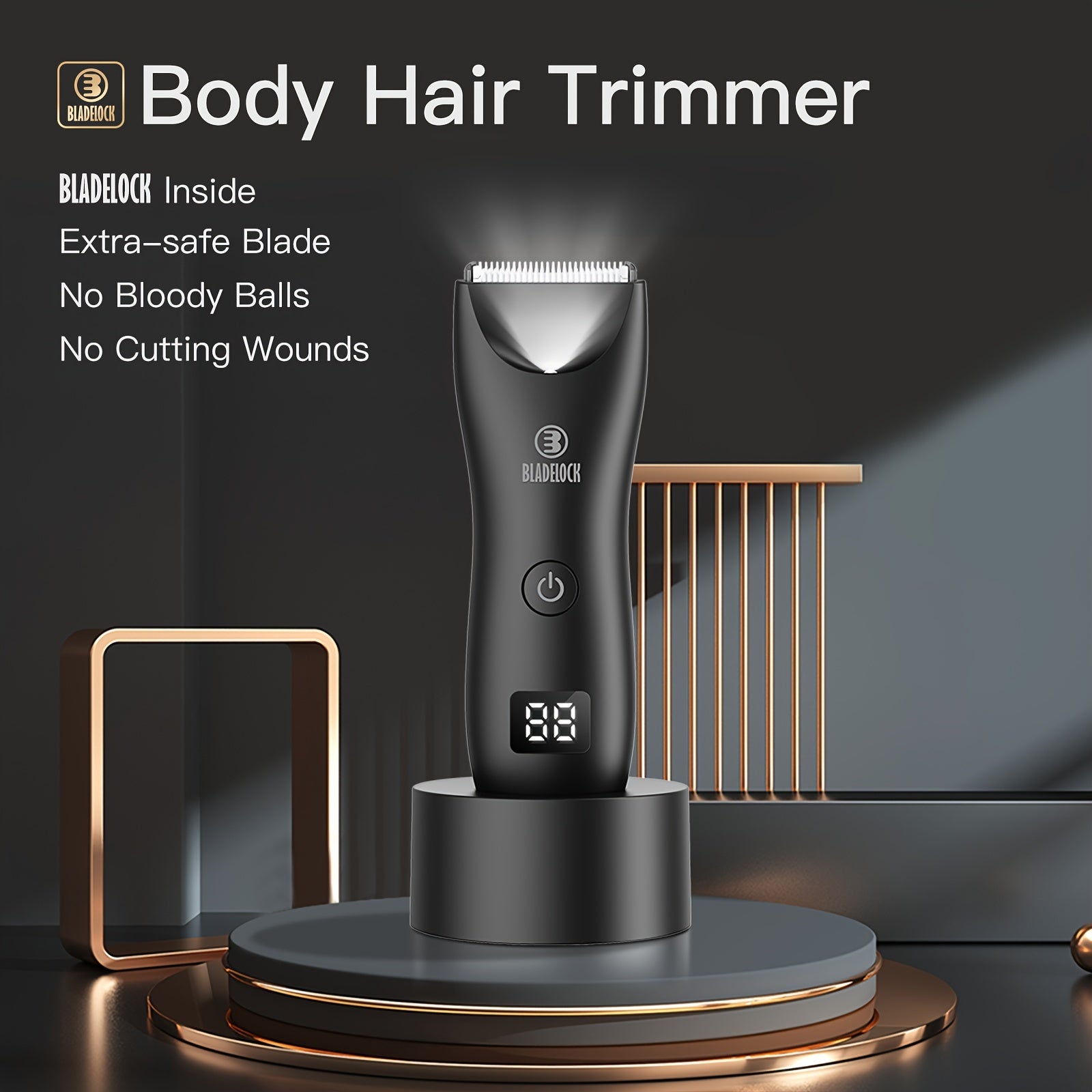 Adult Electric Body Trimmer Rechargeable USB Charging Multipurpose Velvet Finish