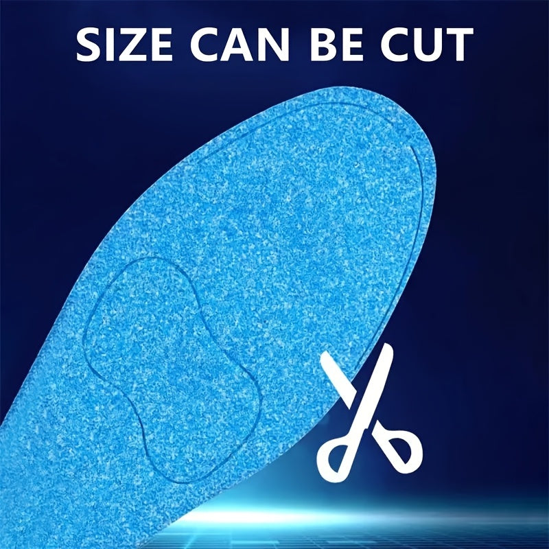 Unisex Memory Foam Insoles for Sports Running Shoes Odor-Resistant Breathable Sweat-Absorbing Set of 4