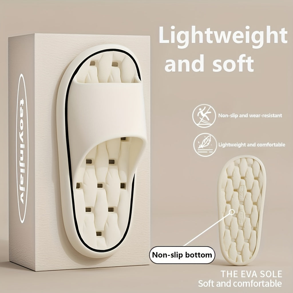 Men's EVA Home Shoes Slip-On Comfortable Leak-Proof Solid Color