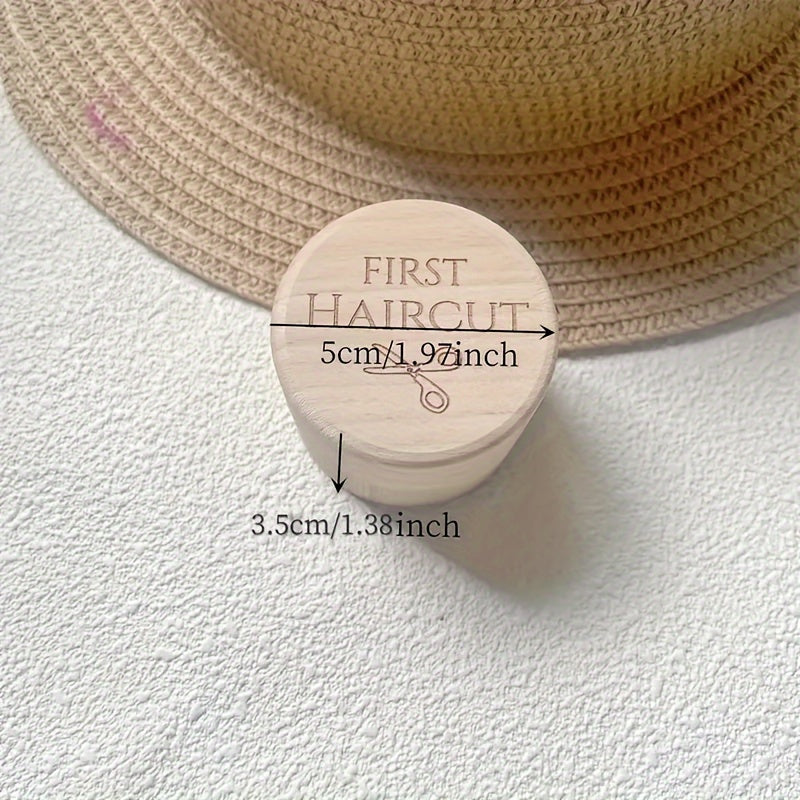 Engraved Wooden First Haircut Keepsake Box for Baby Boys and Girls Gift for Birthdays Christmas Easter Baptism