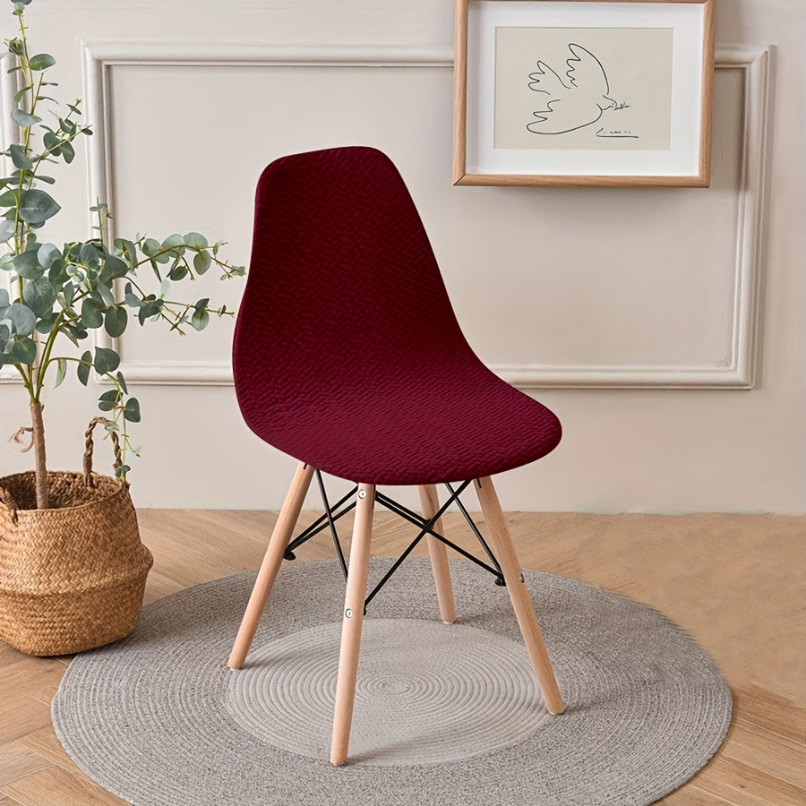 Долговечный, легкий в уходе чехол для классических обеденных стульев из полиэстера и эластана, идеально подходящий для владельцев домашних животных.