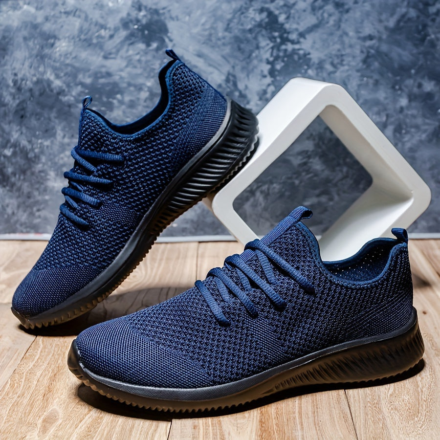 Plus Size Breathable Running Shoes for Men Non-Slip Soft Sole Casual Sneakers