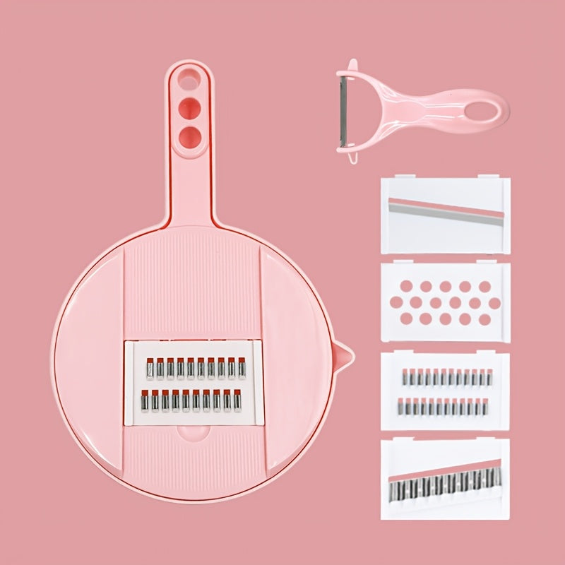 Handheld Vegetable Slicer with Julienne Peeler and Mandoline, ABS Material