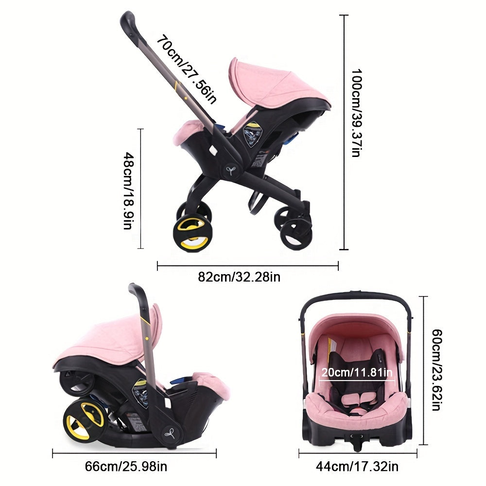 Lightweight Folding Baby Stroller for Mall and Outdoor Use with Multi-Functional Features