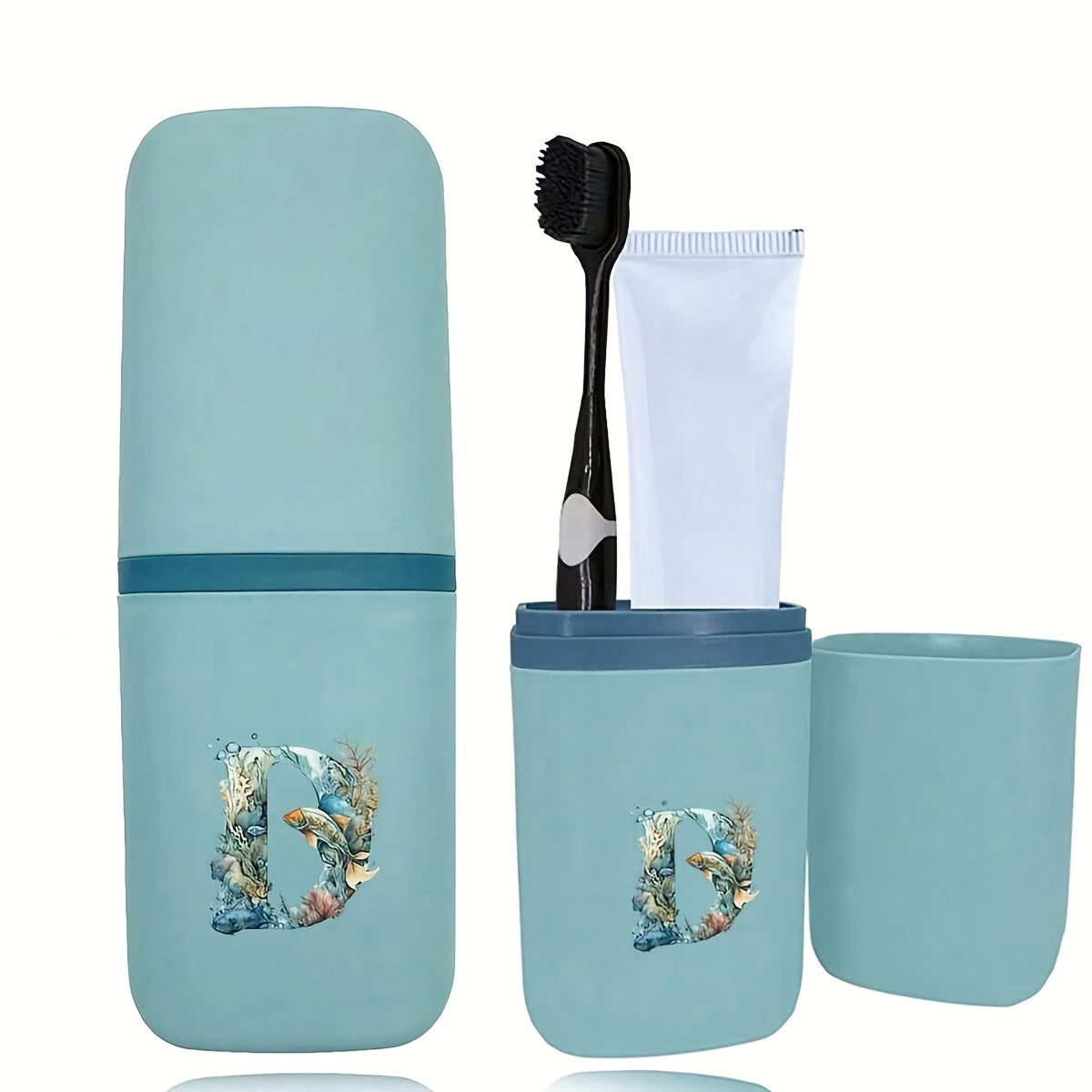 Tish cho'tkasi tutqichlari to'plami hammom aksessuarlari sayohat uchun suv o'tkazmaydigan saqlash qutisi