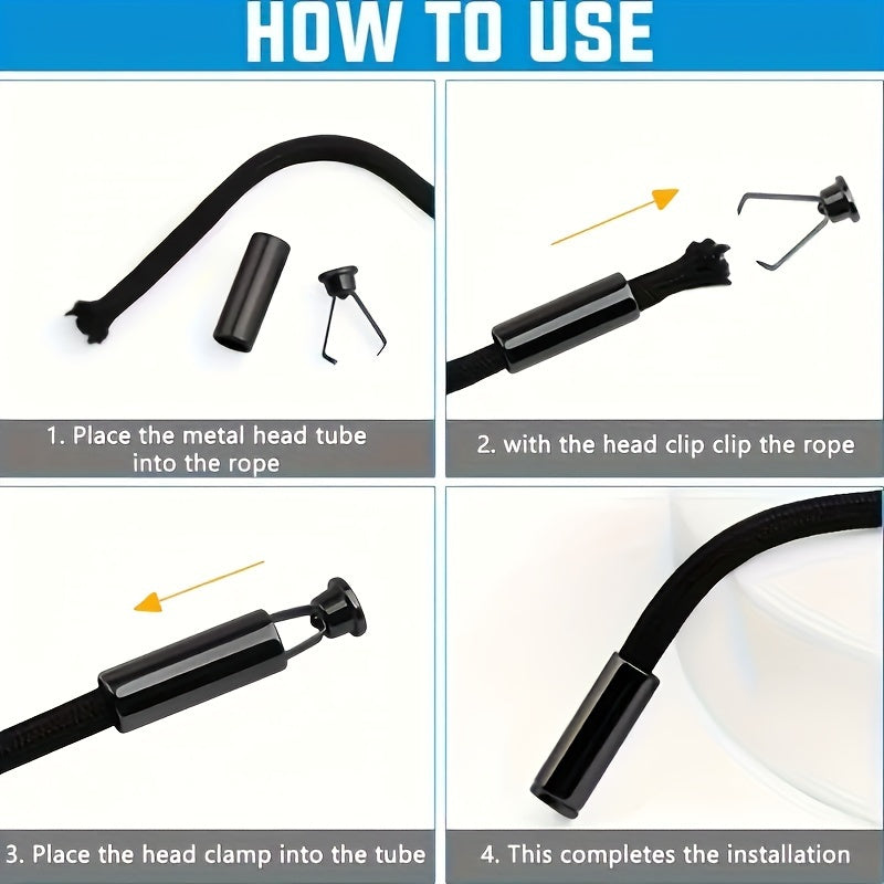 40pcs Metal Cord Locks for Shoes and Hoodies, Alloy, 4 Colors