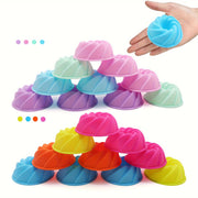 Silicone Bundt Cake Mold Set 12 Mini Fluted Cups 6.35cm Non-Stick Bakeware
