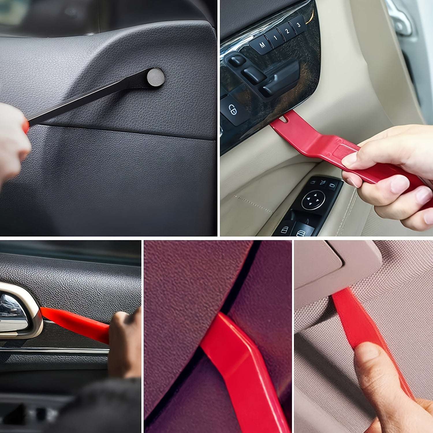 Kit de herramientas de bloqueo de bomba en cuña para coche universal con pinza de alcance largo