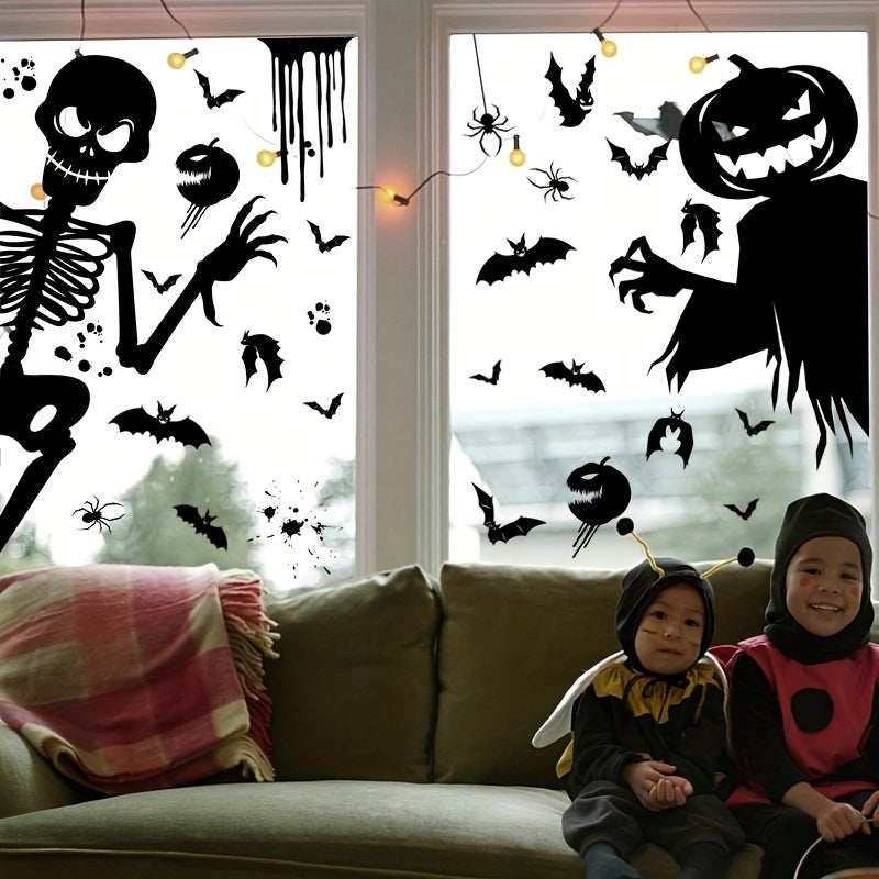 Halloween Monster Window Clings No Electricity Required Party Decor