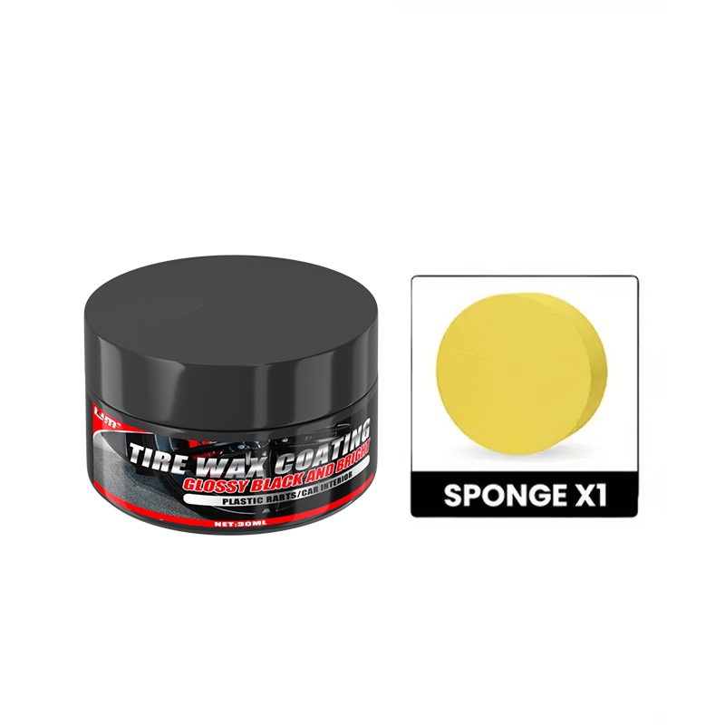 Набор для обновления интерьера автомобиля, пластичный воск для шин, глянец, восстановитель, 30 мл, долговечный