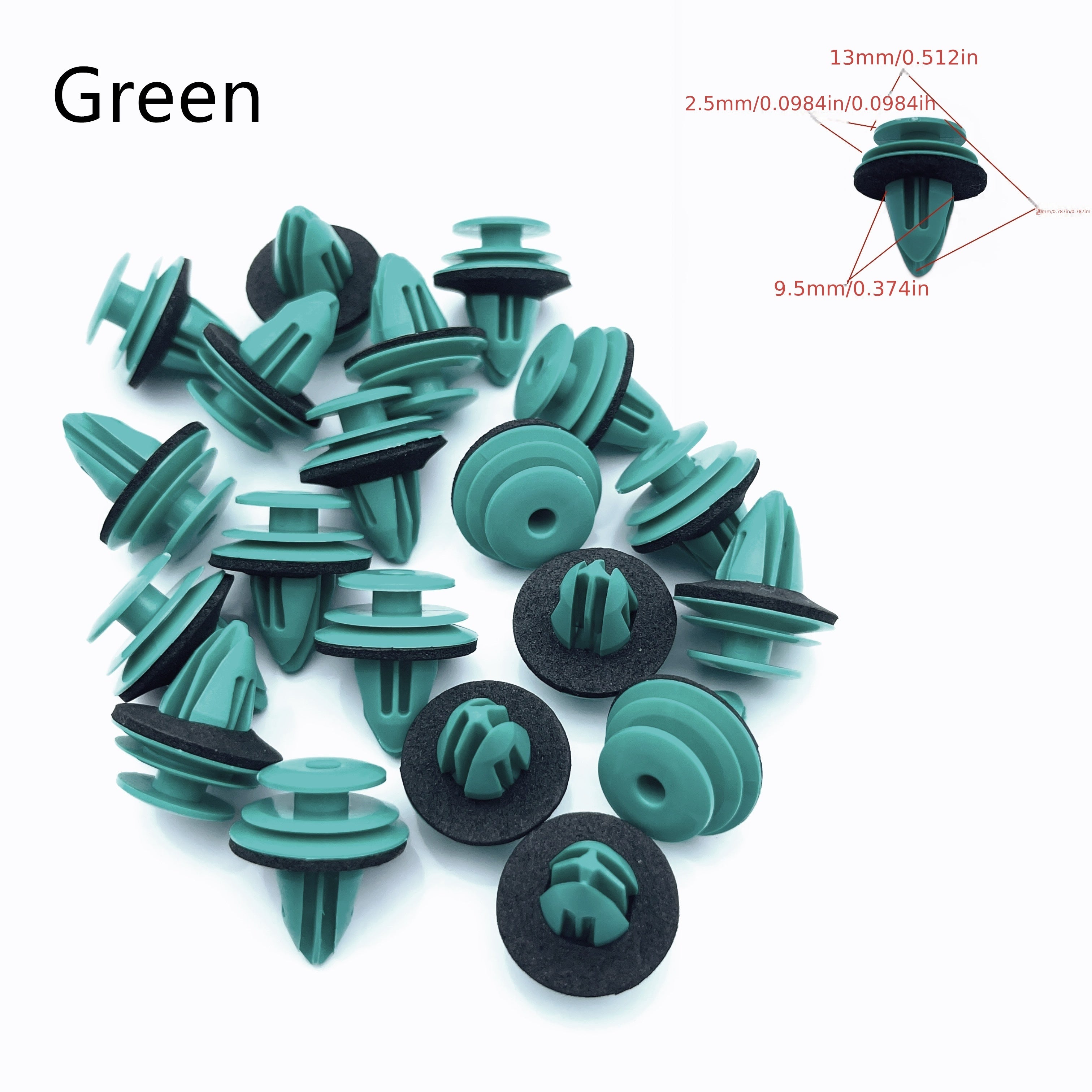 Universal Car Door Panel Clips PE Material Fastener Rivets 100PCS