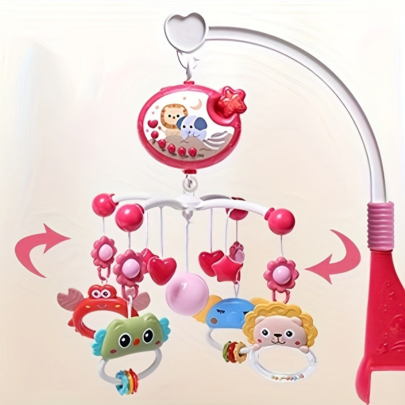 Kids' Crib Toy with Music Night Light and Remote Red Blue