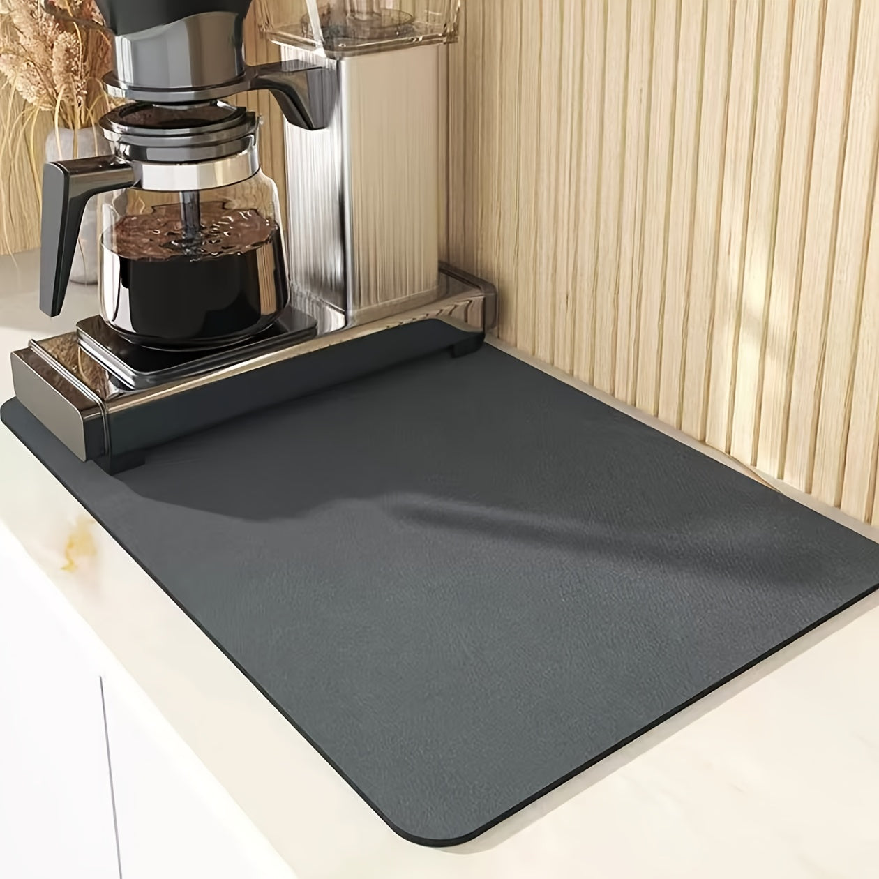 Absorbent Non-Slip Coffee Maker Mat Kitchen Counter Protector