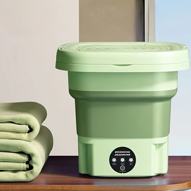 Mini Portable Washing Machine 8L Front Load Stainless Steel Compact Energy Efficient