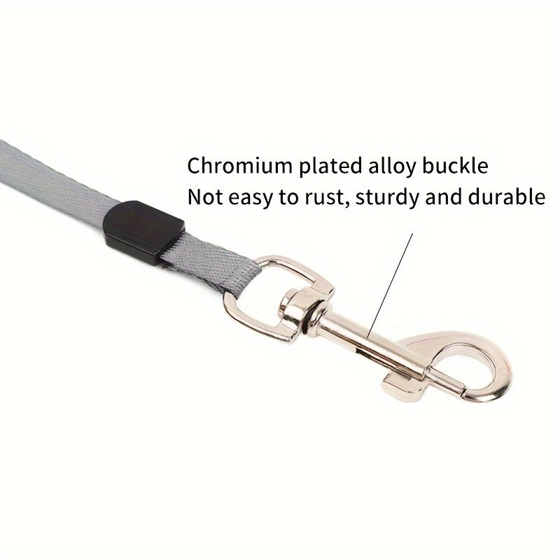 Nylon Retractable Dog Leash with One-Button Control for Small and Medium Pets