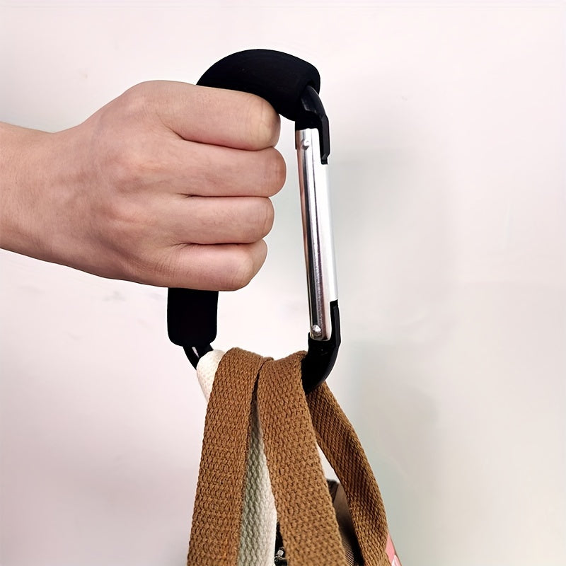 Black Stroller Hook for Hanging Items Travel Accessory