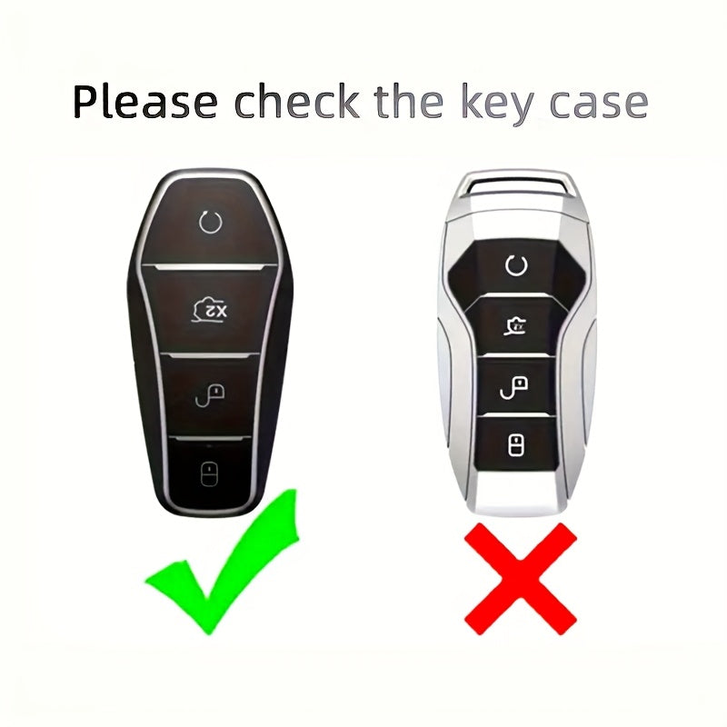 Universal TPU Car Key Cover Black Scratch-Resistant Anti-Fall Protection