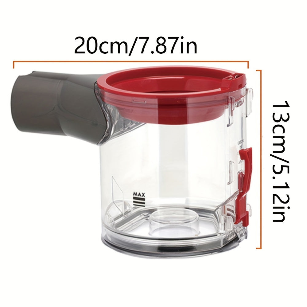 Совместимый пылесборник Dust Bucket с пылесосами Dyson V7 V8. В комплект входит уплотнительное кольцо, крышка и картридж для мусорного контейнера.