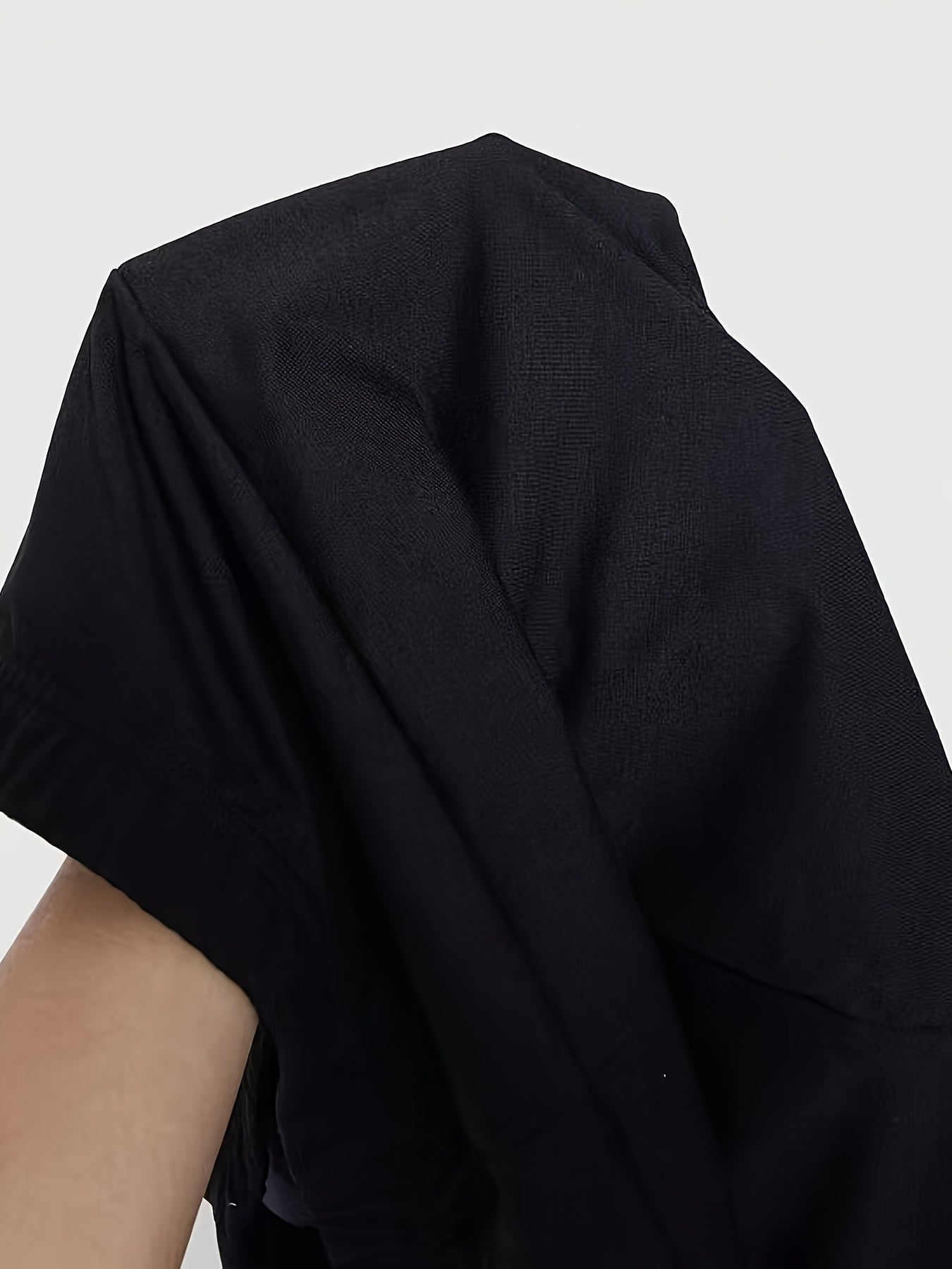 Women Plus Size Black Straight Leg Stretch Pants Casual Trousers for Spring Summer Fall