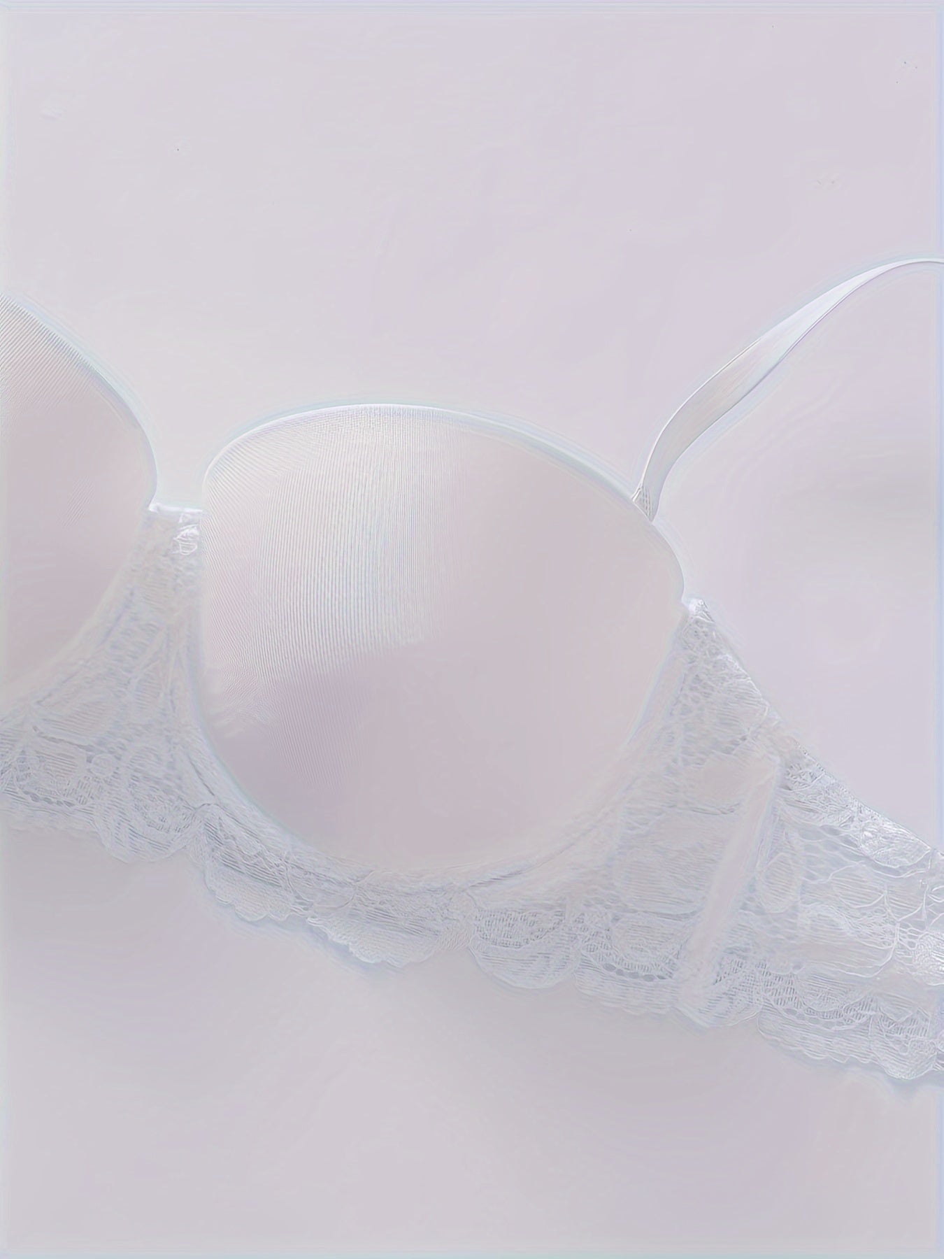 Women’s Lace Push-Up Bras 4-Pack High Support Adjustable Straps Non-Padded Floral Lace