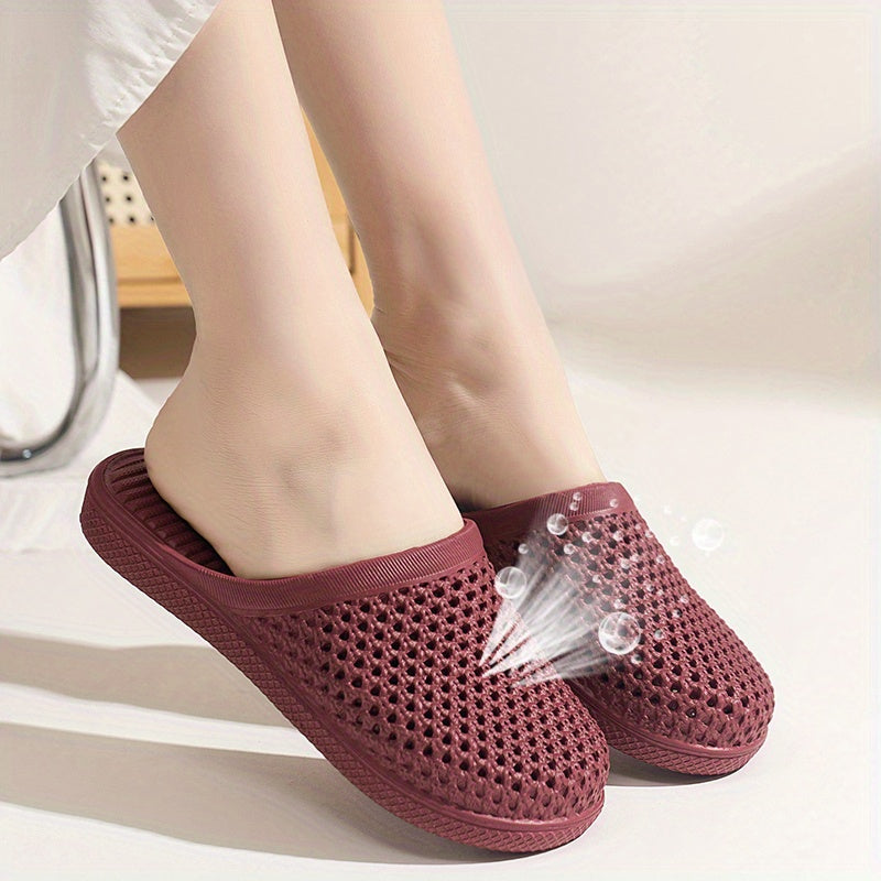 Women's EVA Slip-On Sandals Breathable Pink and Maroon Indoor Outdoor