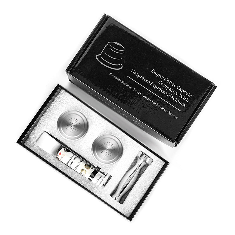 Экономьте деньги и сокращайте количество отходов с помощью этих многоразовых фильтров для кофейных капсул Nespresso из нержавеющей стали для вашей эспрессо-машины.
