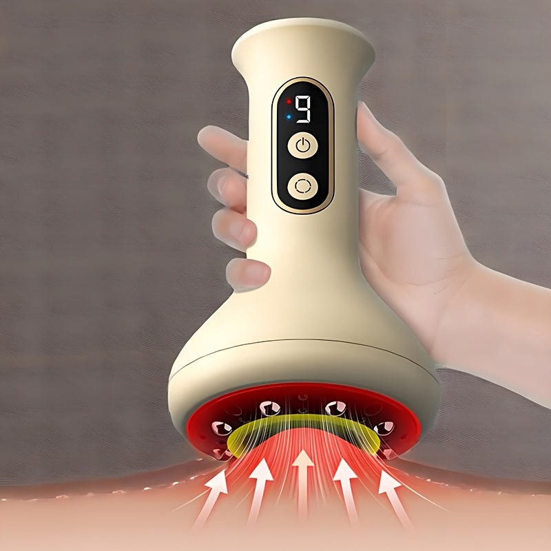 9-Speed USB Rechargeable Massage Device for Muscle Relaxation and Cupping Therapy