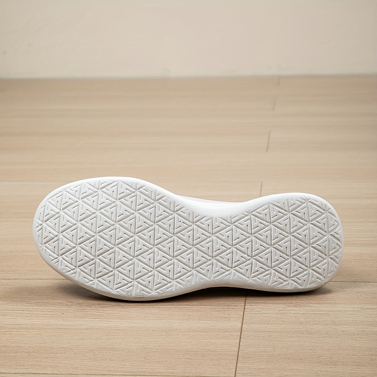 Women's Slip-On Loafers Breathable Mesh Casual Shoes Light Pink White