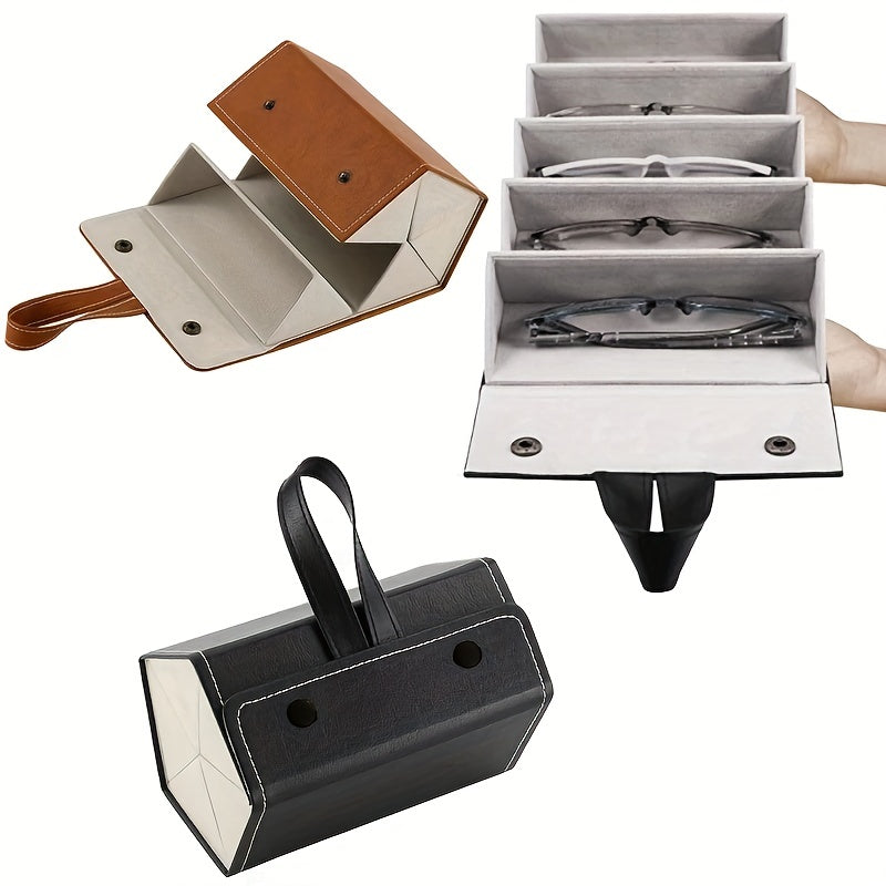 Quyosh ko'zoynaklari uchun 2/3/5 slotli sayohat tashkilotchisi, egiluvchan dizayni bilan. Ushbu saqlash qutisida ko'zoynaklaringizni tartibda saqlang, oson ko'rsatish uchun bir nechta osish variantlari mavjud.