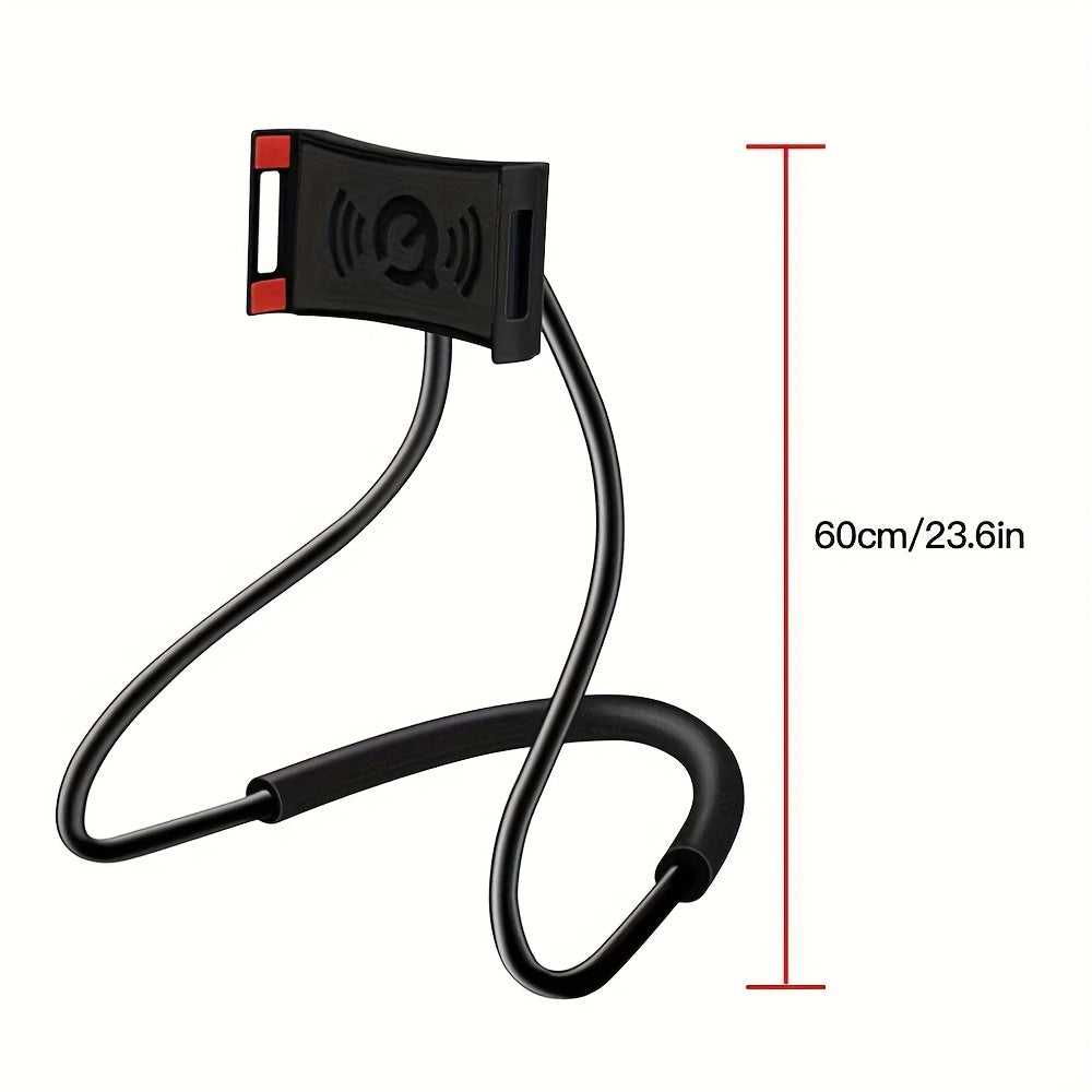 Adjustable Neck Mobile Phone Holder with 360 Degree Rotation Hands-Free Lightweight