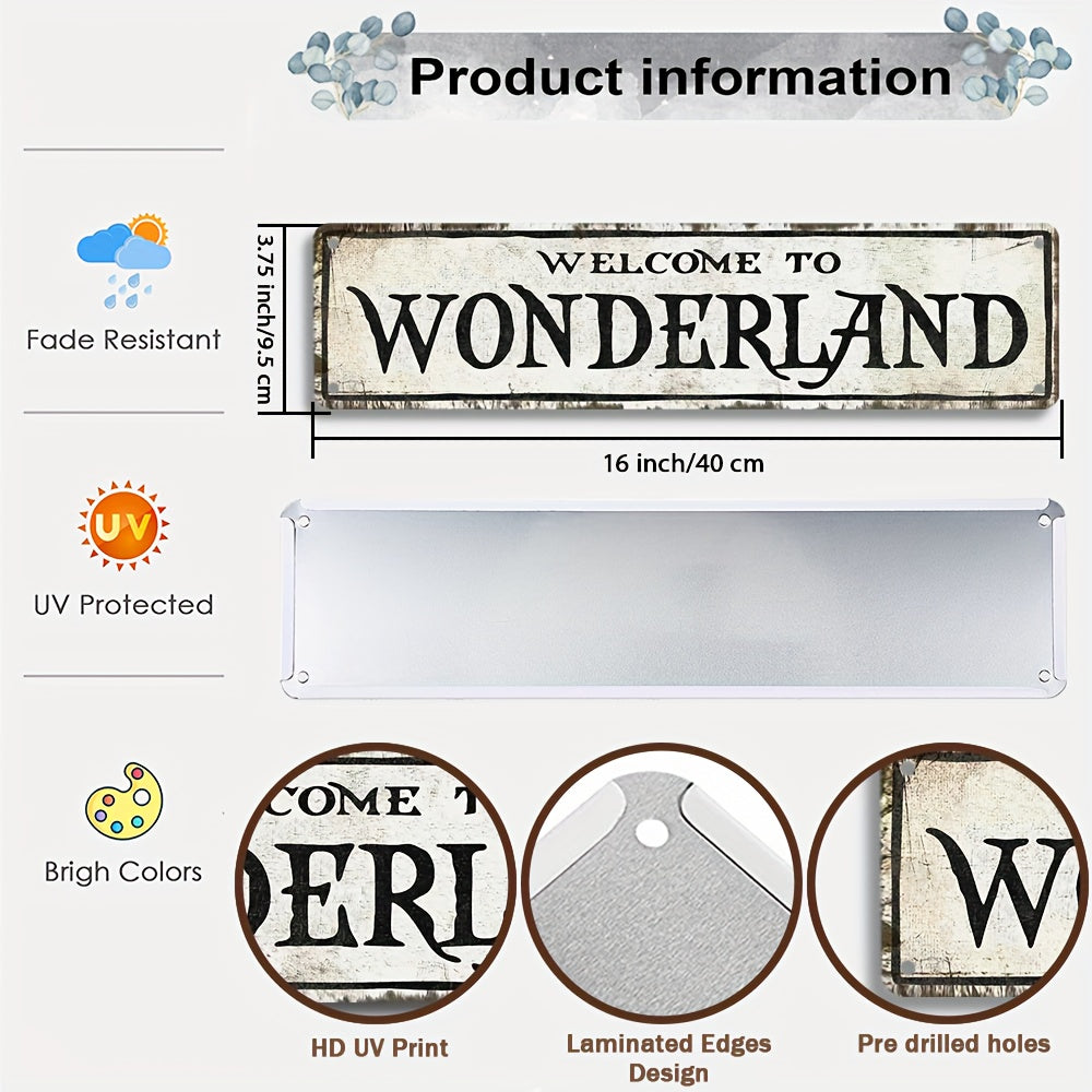 Vonderland Gothic Dekor 1 dona - Halloween Bezak, Jodugarlar uchun Devor Bezak - 40.64 X 10.16 sm Qo'rqinchli Belgisi Yotoqxona yoki O'smirlar Xonasi Bezaklari uchun