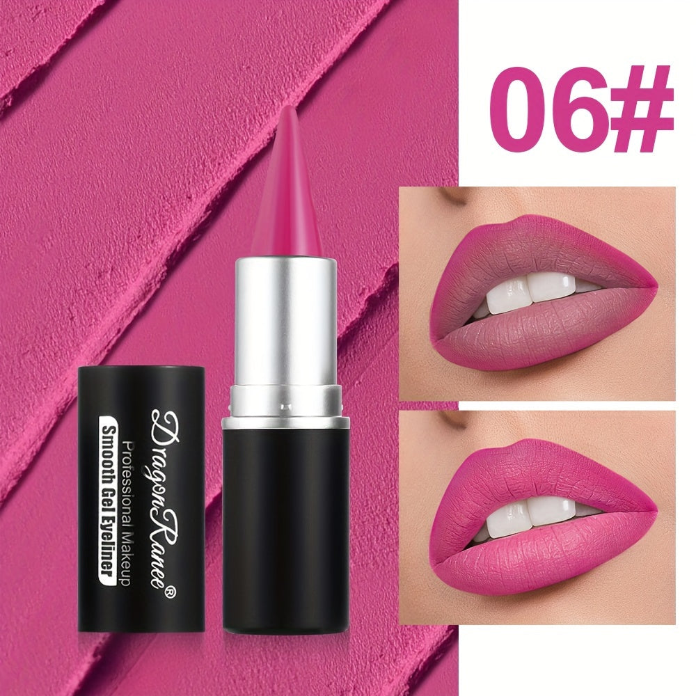 Set de lápiz labial y delineador de ojos mate de 12 tonos para mujer, de larga duración y a prueba de manchas