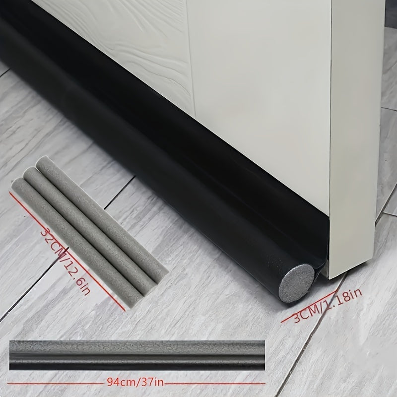 Faux Leather Door Seal for Single Door Gaps White Black Pink Self-Adhesive Windproof Insect-Resistant Soundproof Durable